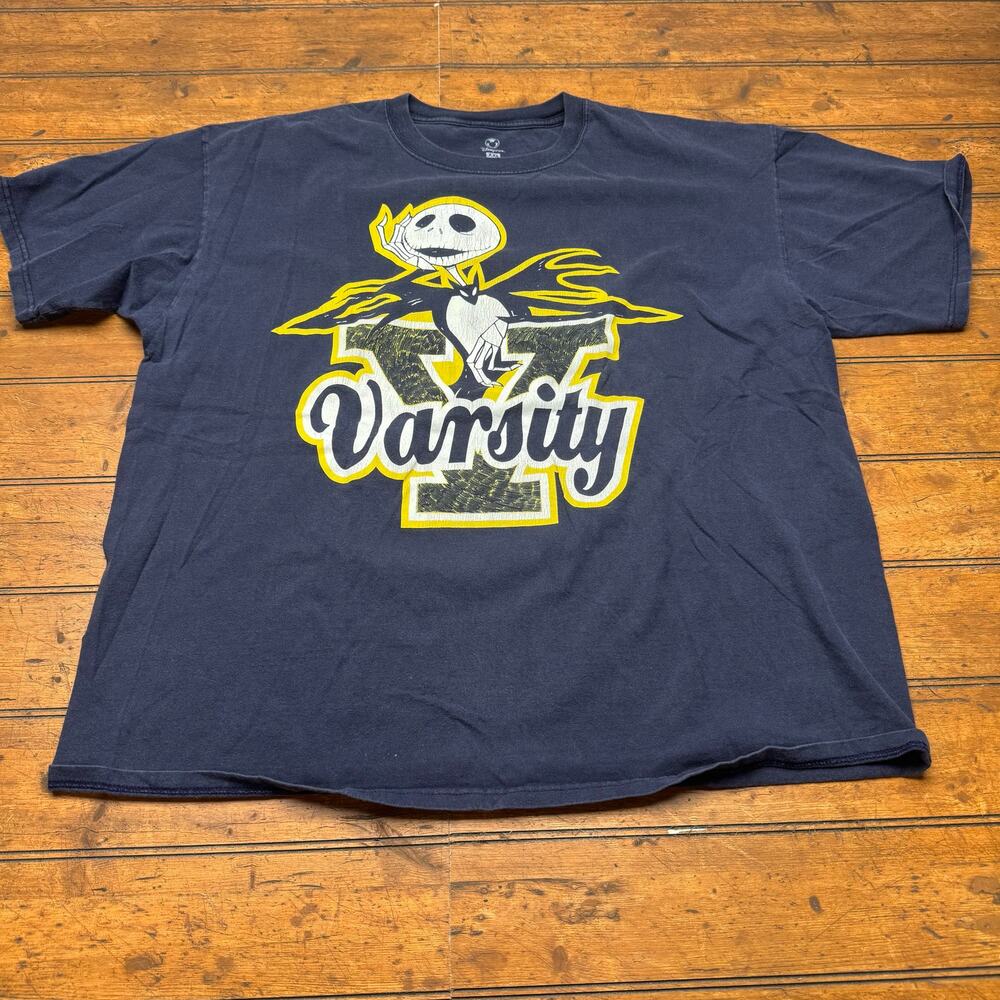 Disney jack skellington varsity Tshirt‎ men’s xxl
